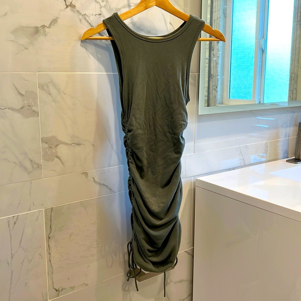 Side ruched mini dress